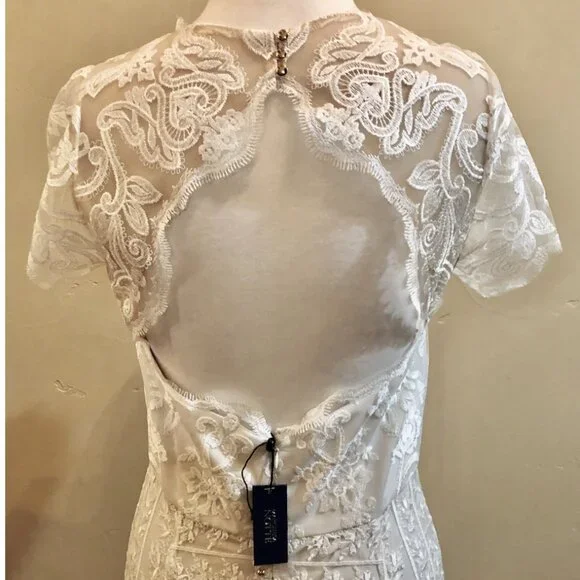 Marchesa Notte Ivory Lace Wedding Gown